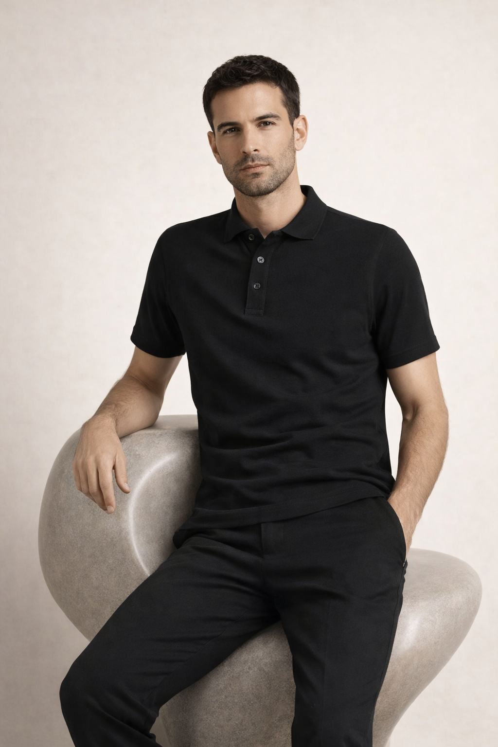 Polo Raffinato Nero