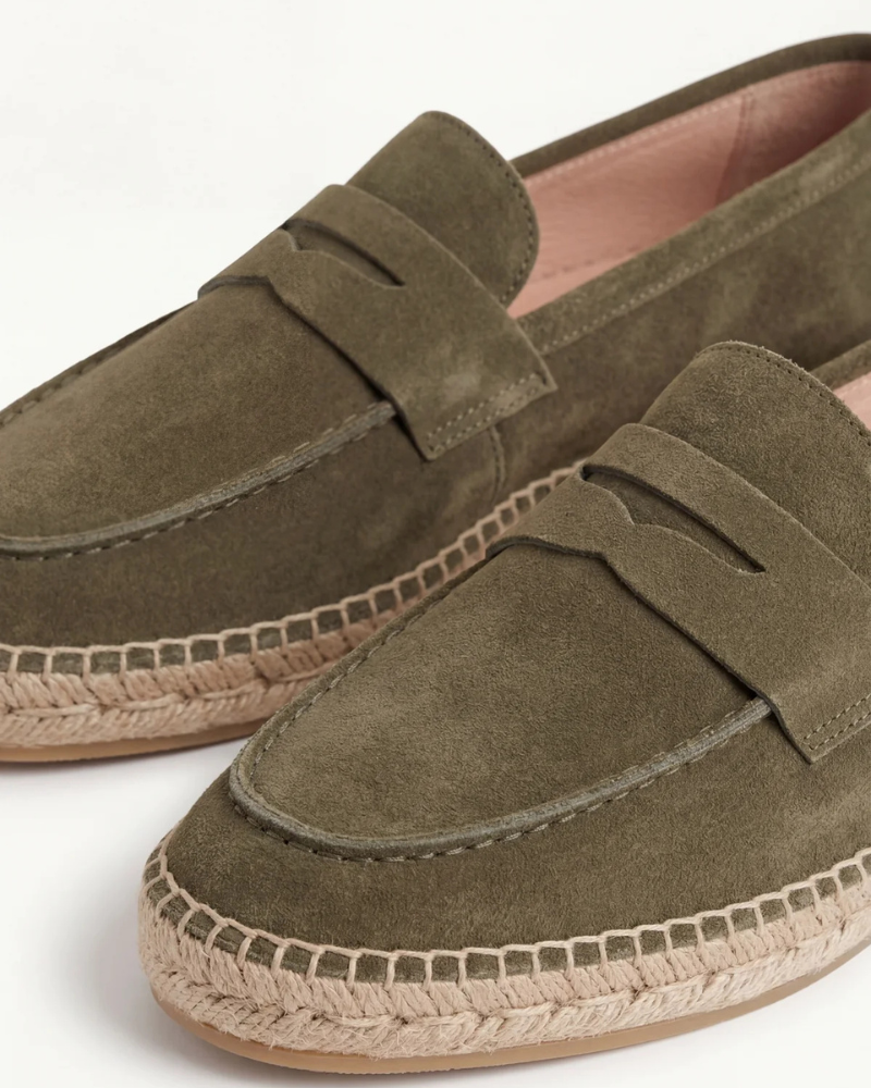 Espadrillas Riviera in Camoscio Oliva