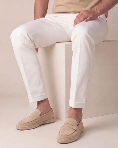 Espadrillas Riviera in Camoscio Beige