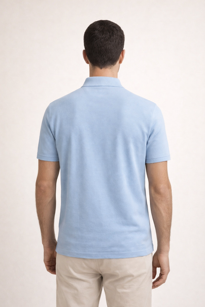 Polo Raffinato Azzurro Chiaro