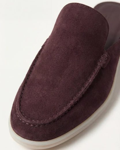 Mule Yacht in Suede Caffè