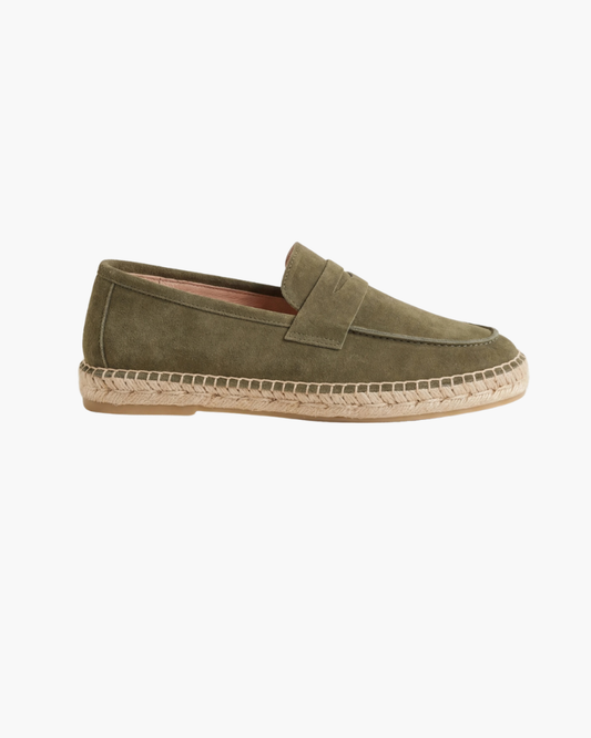 Espadrillas Riviera in Camoscio Oliva