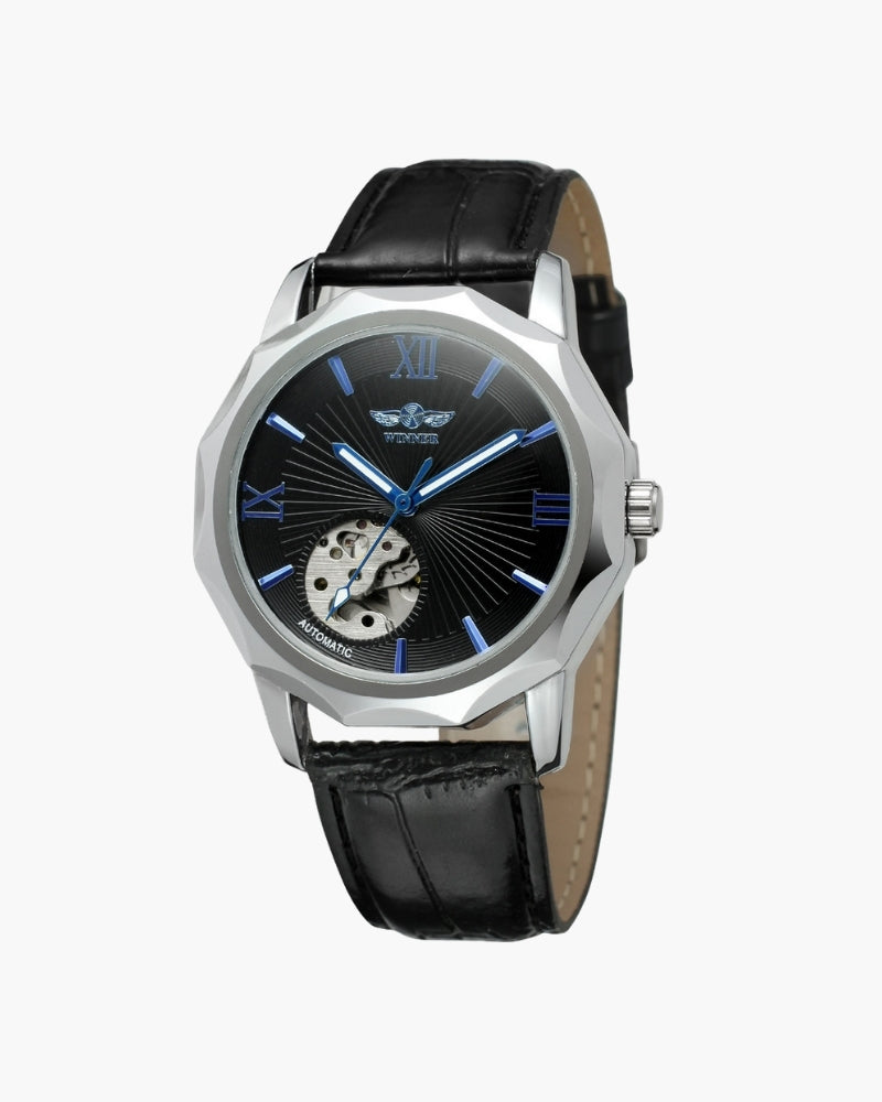 Orologio in Acciaio con Quadrante Skeleton Classico