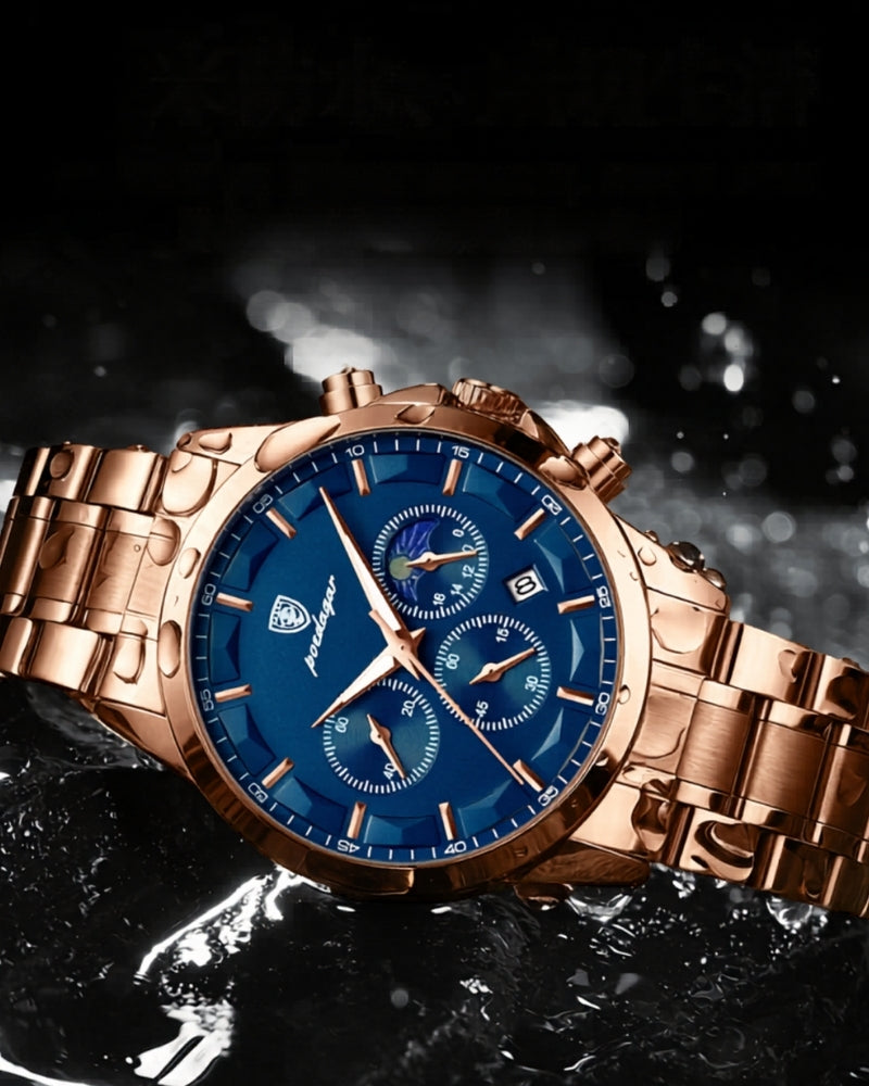 Orologio in acciaio inossidabile con cronografo di precisione