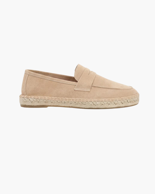 Espadrillas Riviera in Camoscio Beige