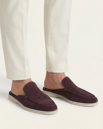 Mule Yacht in Suede Caffè