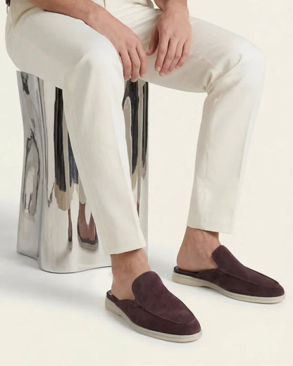 Mule Yacht in Suede Caffè