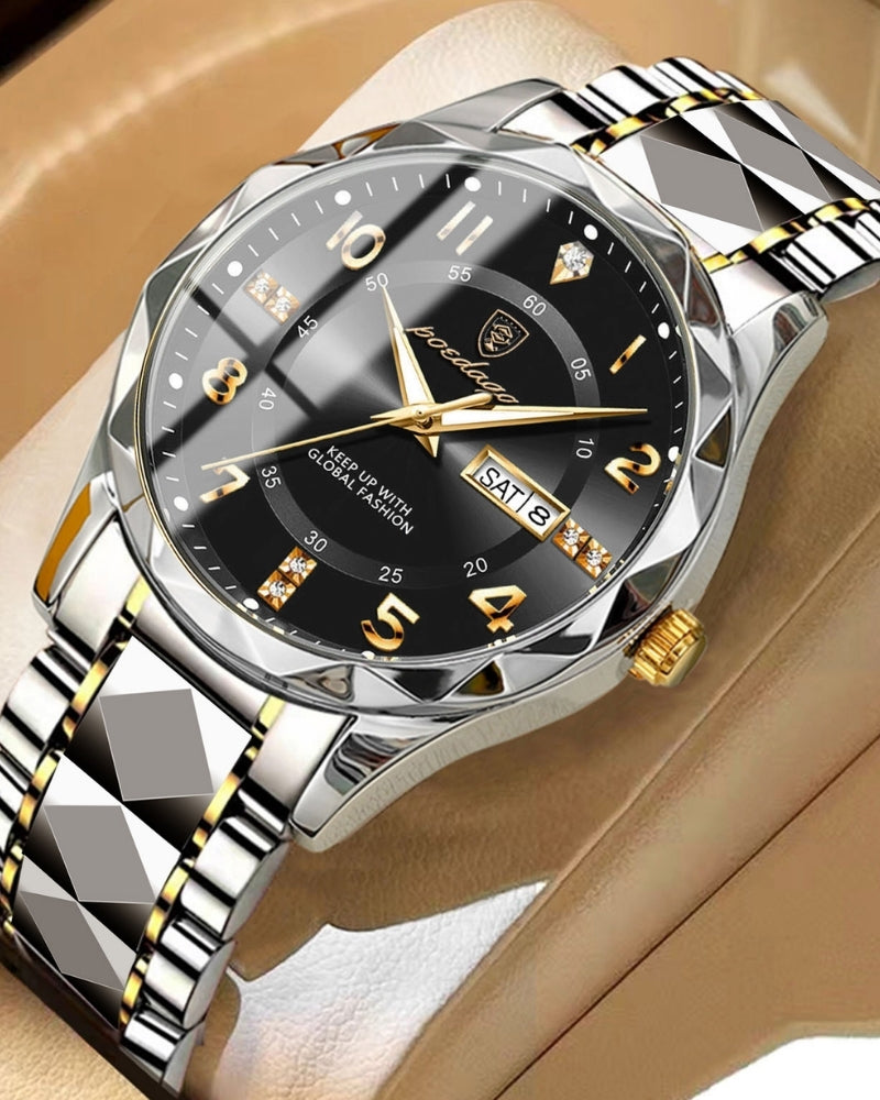 Orologio Classico in Acciaio Bicolore