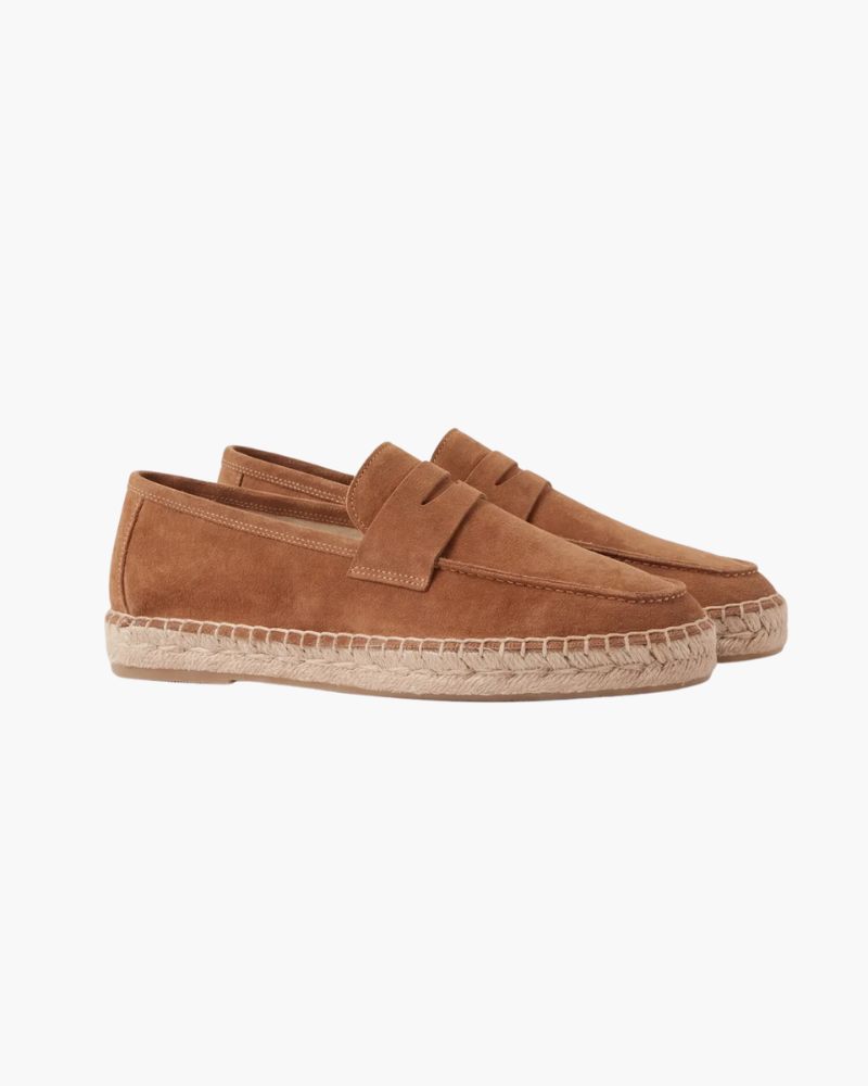 Espadrillas Riviera in Camoscio Marrone