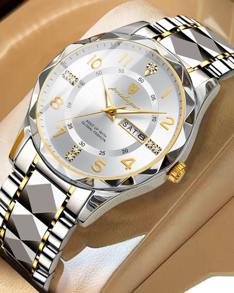 Orologio Classico in Acciaio Bicolore
