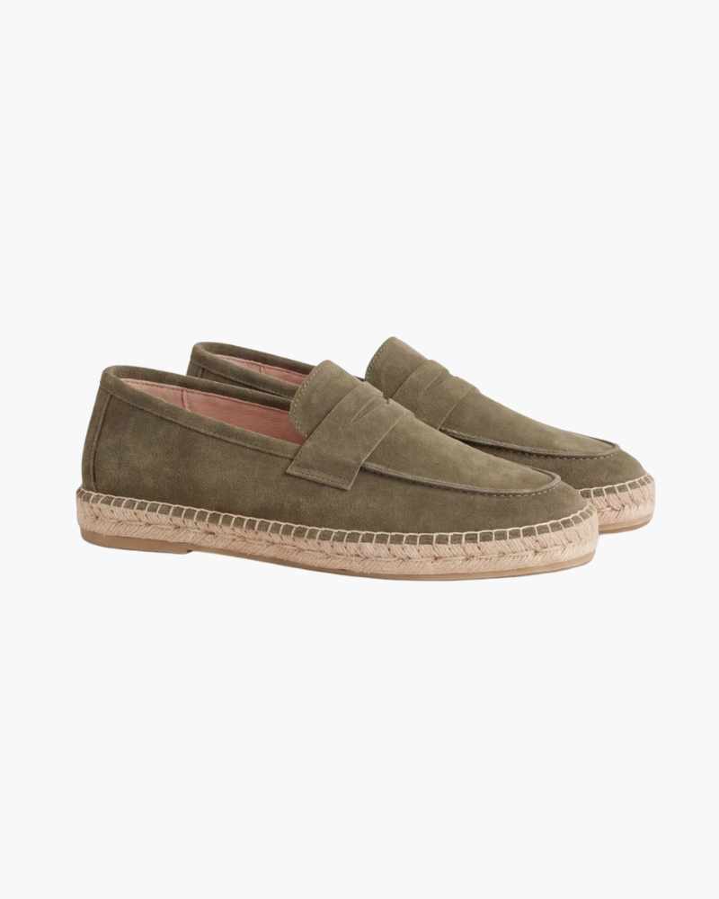 Espadrillas Riviera in Camoscio Oliva