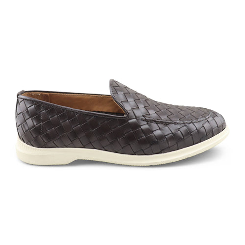 Mocassino Intrecciato Sorrento - Marrone