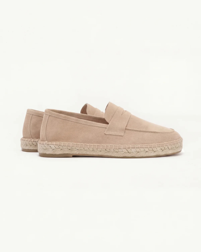Espadrillas Riviera in Camoscio Beige