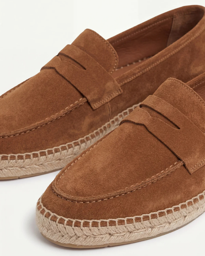 Espadrillas Riviera in Camoscio Marrone