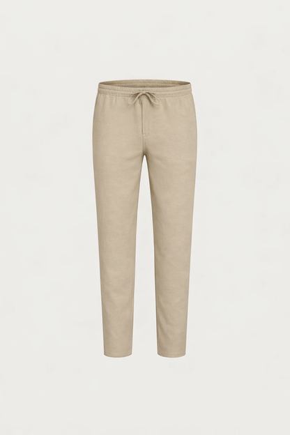 Pantaloni in Lino Bayside Beige