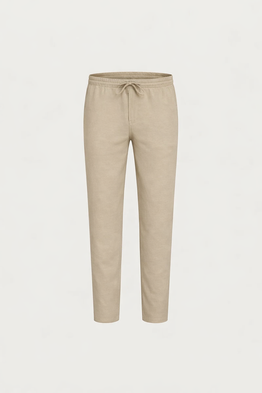 Pantaloni in Lino Bayside Beige