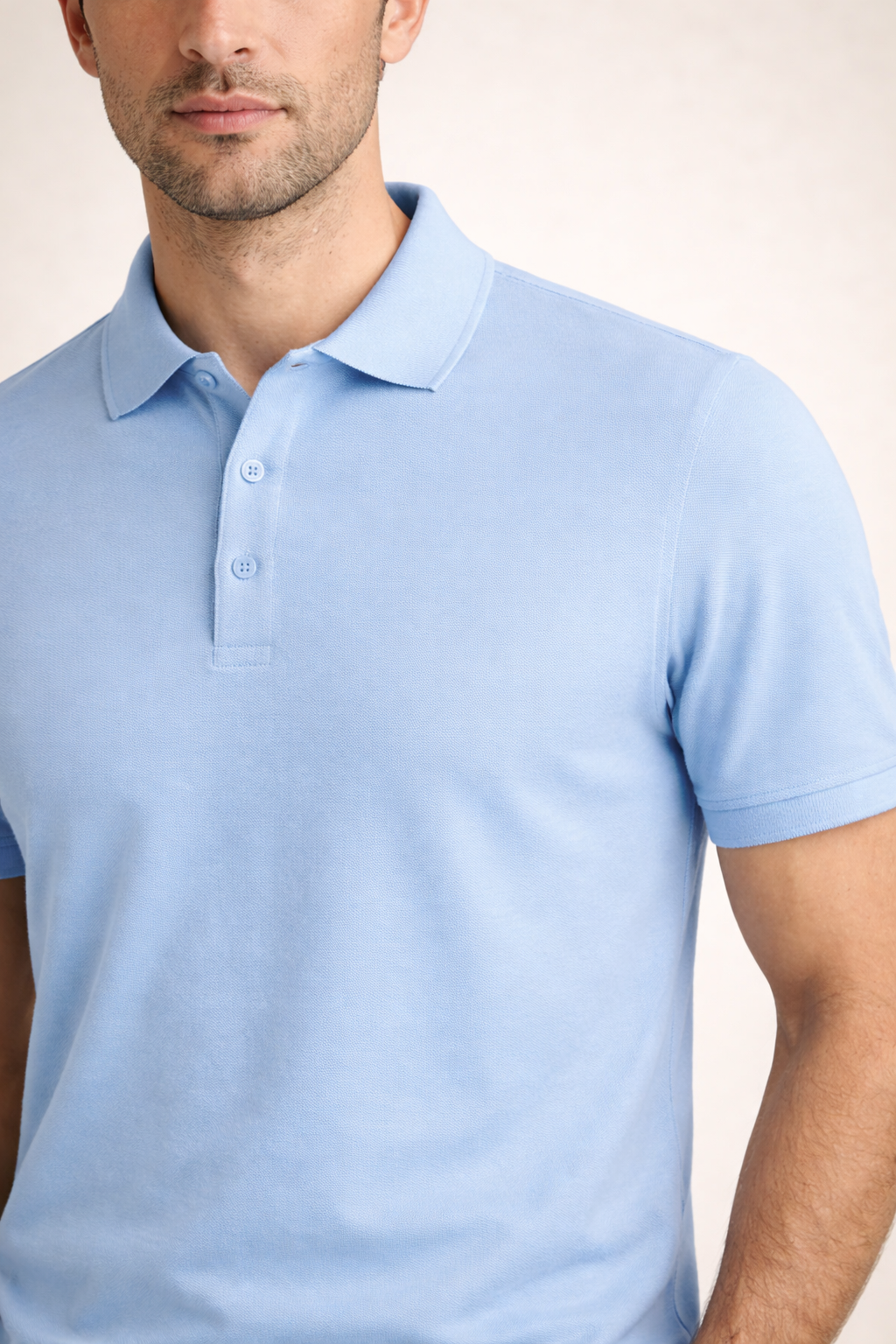 Polo Raffinato Azzurro Chiaro