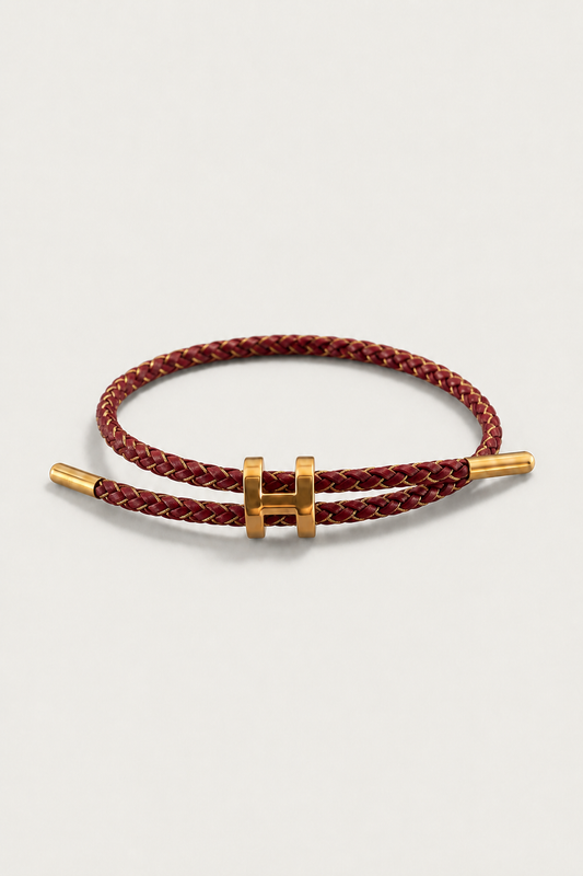 Bracciale RivaSylt Borgogna/Oro