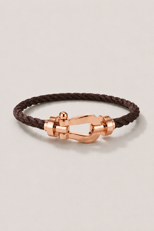 Bracciale Aurelio Marrone Scuro / Rosé