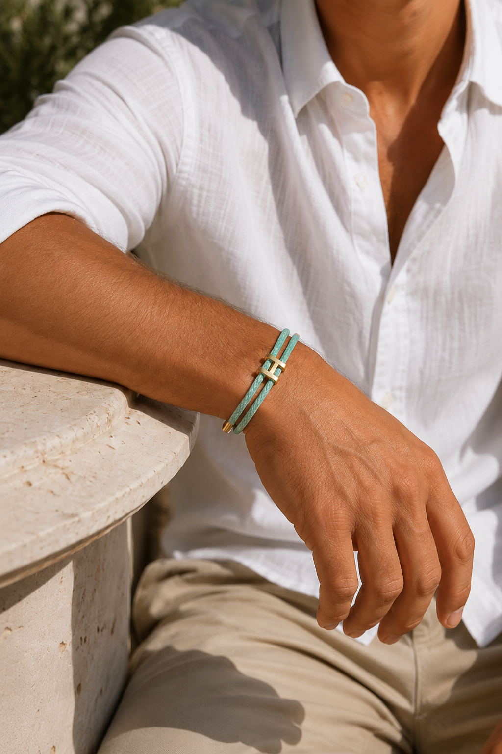 Bracciale RivaSylt Menta/Oro