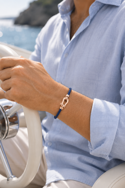 Bracciale Aurelio Navy / Roségold