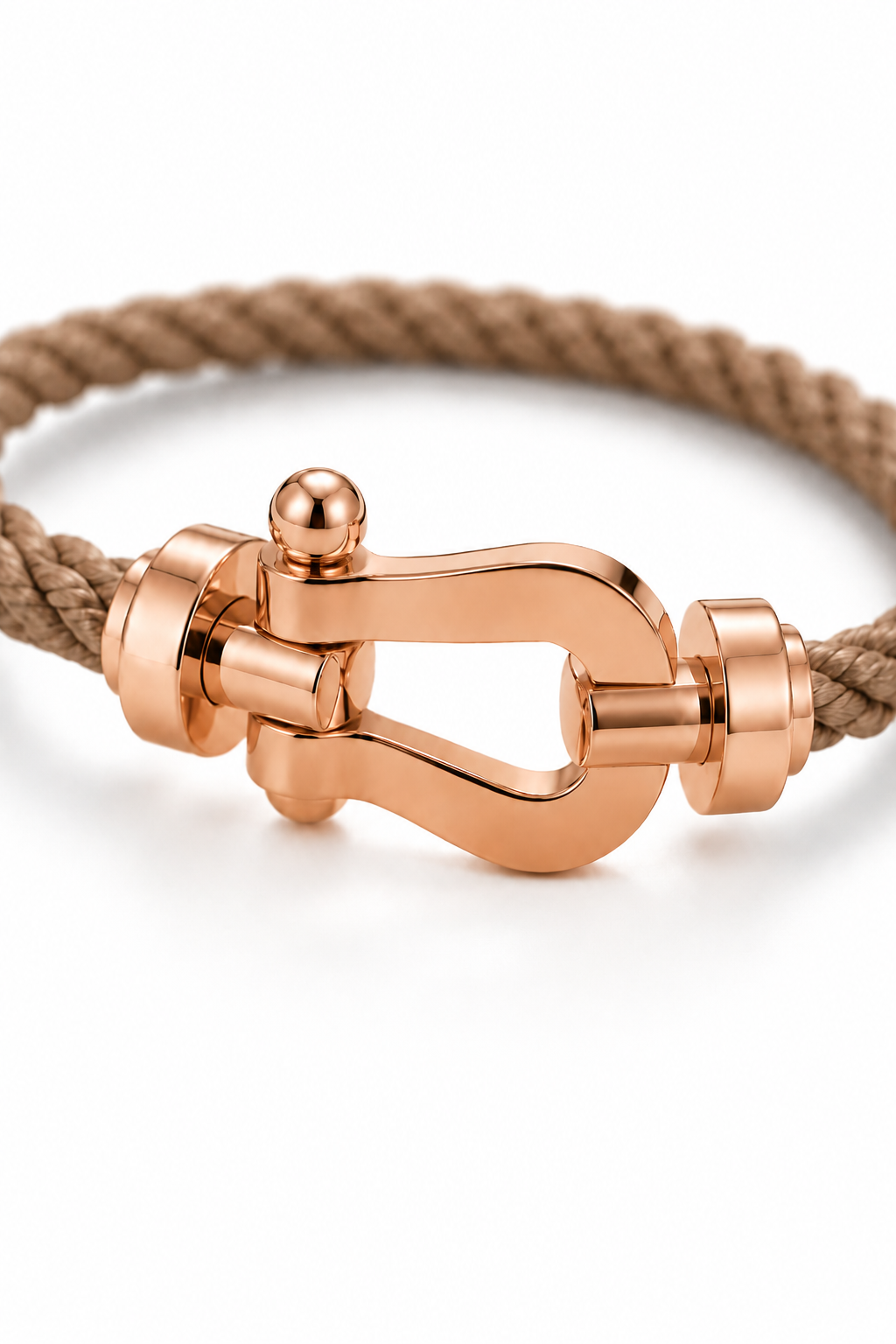 Bracciale Aurelio Marrone Chiaro / Rosé Oro