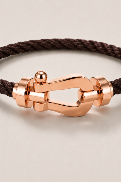 Bracciale Aurelio Marrone Scuro / Rosé