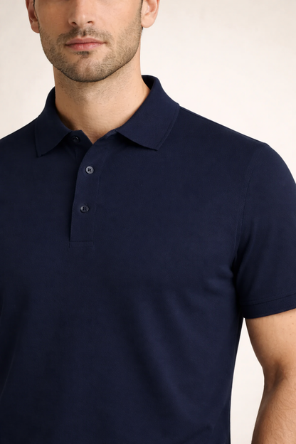 Polo Raffinato Navy