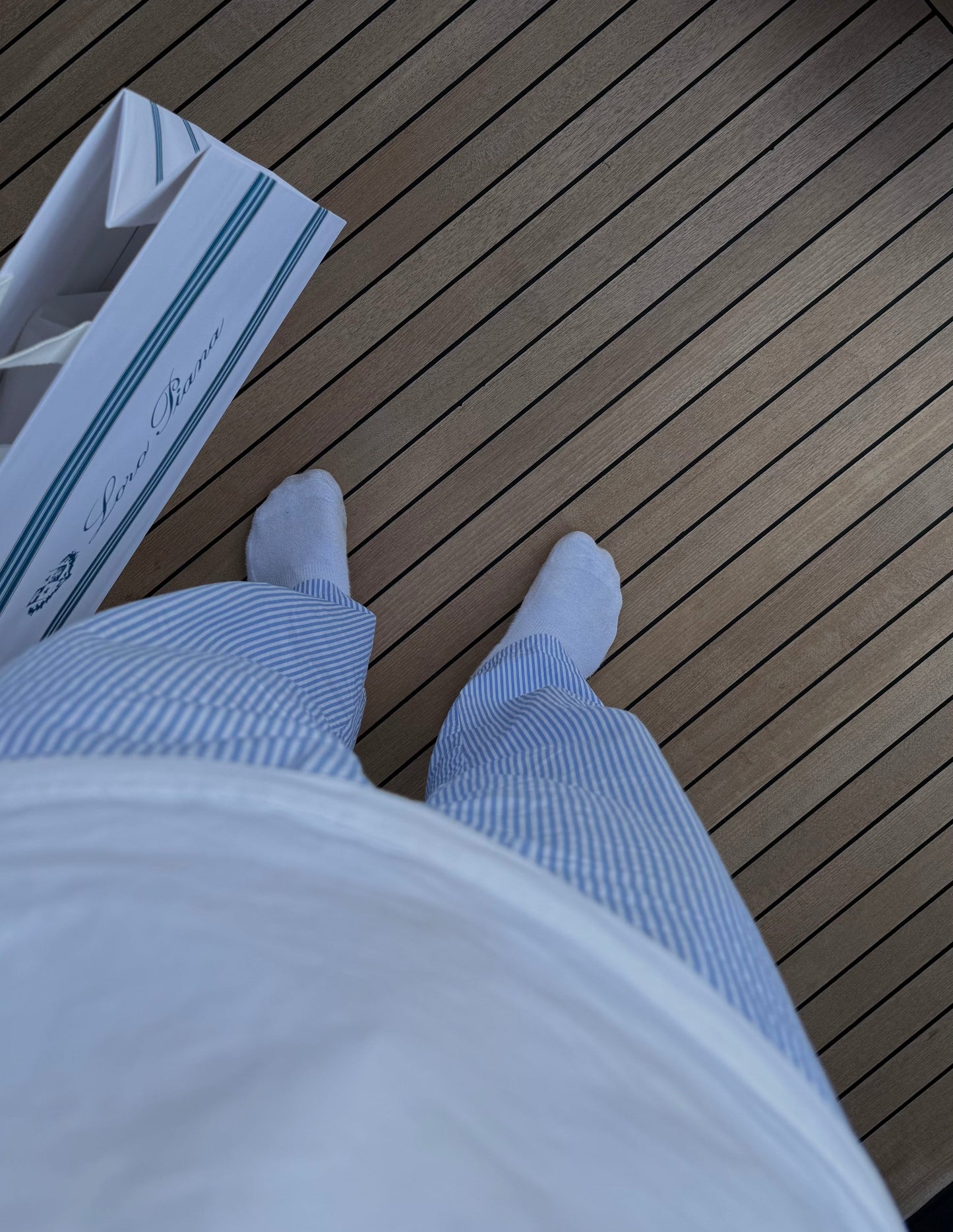 Pantaloni in Lino Bayside a Strisce