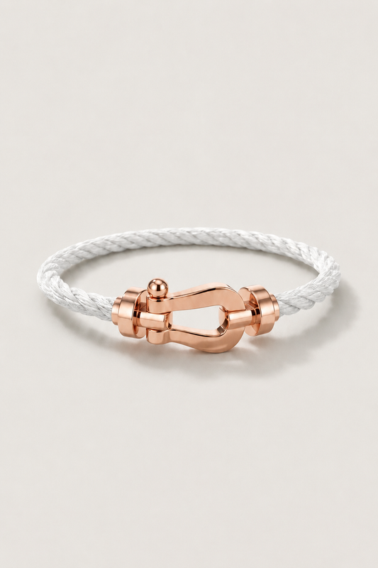 Bracciale Aurelio Bianco / Oro Rosa