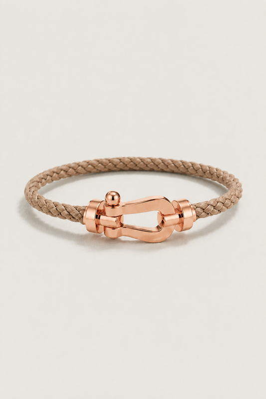 Bracciale Aurelio Marrone Chiaro / Rosé Oro