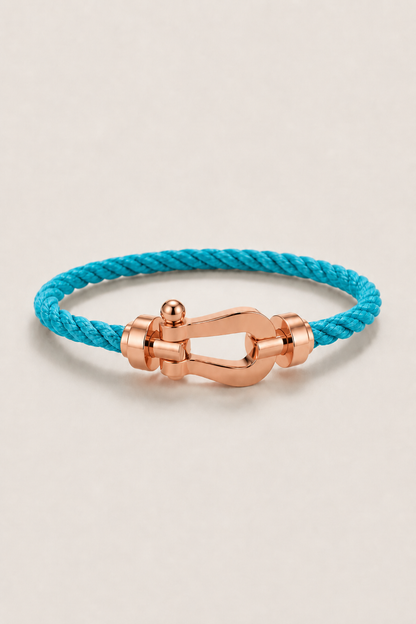 Bracciale Aurelio Azzurro Chiaro / Oro Rosa