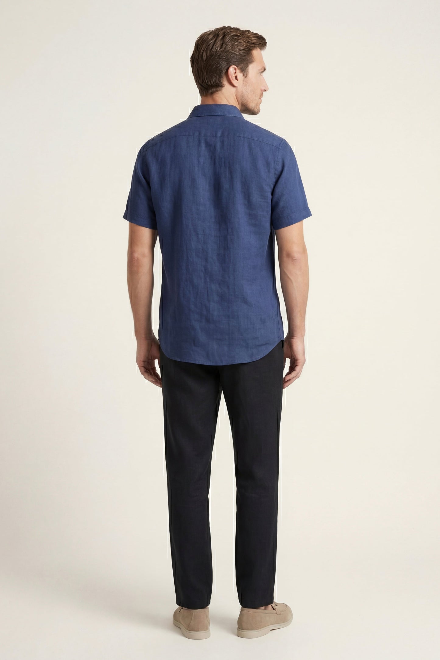 Set in Lino Trento Blu/Nero