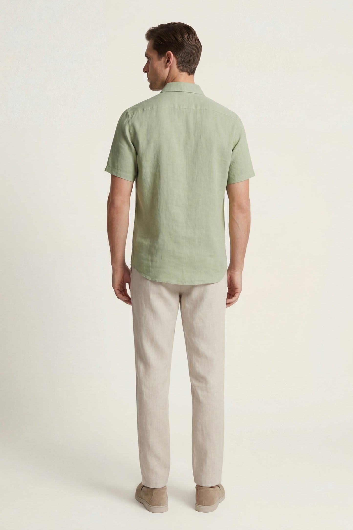 Set in Lino Trento Verde Menta/Beige