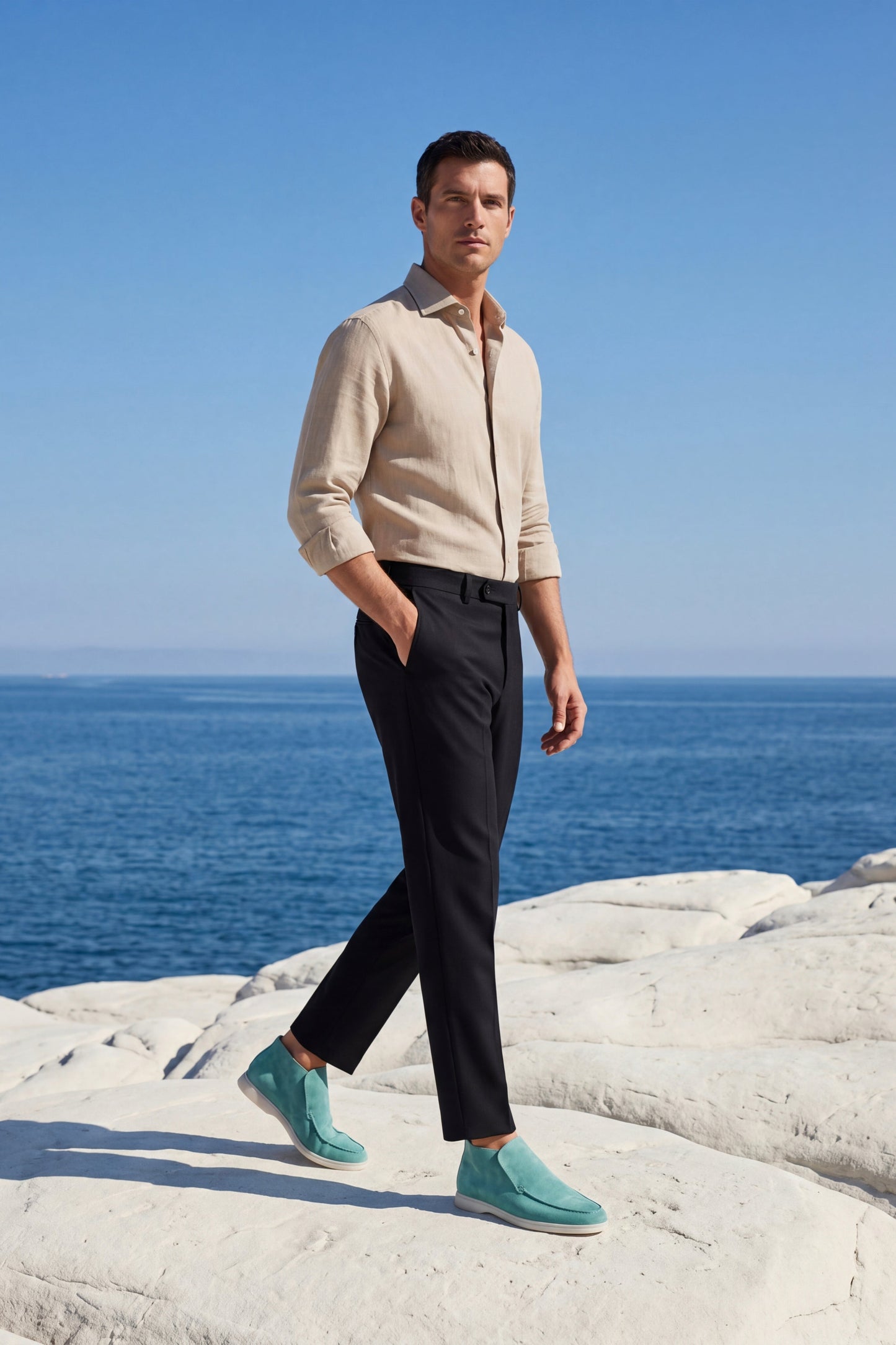 Loafer Alto Capri Turchese