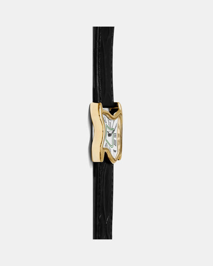Orologio Quadrato da Fuso Piccolo Oro