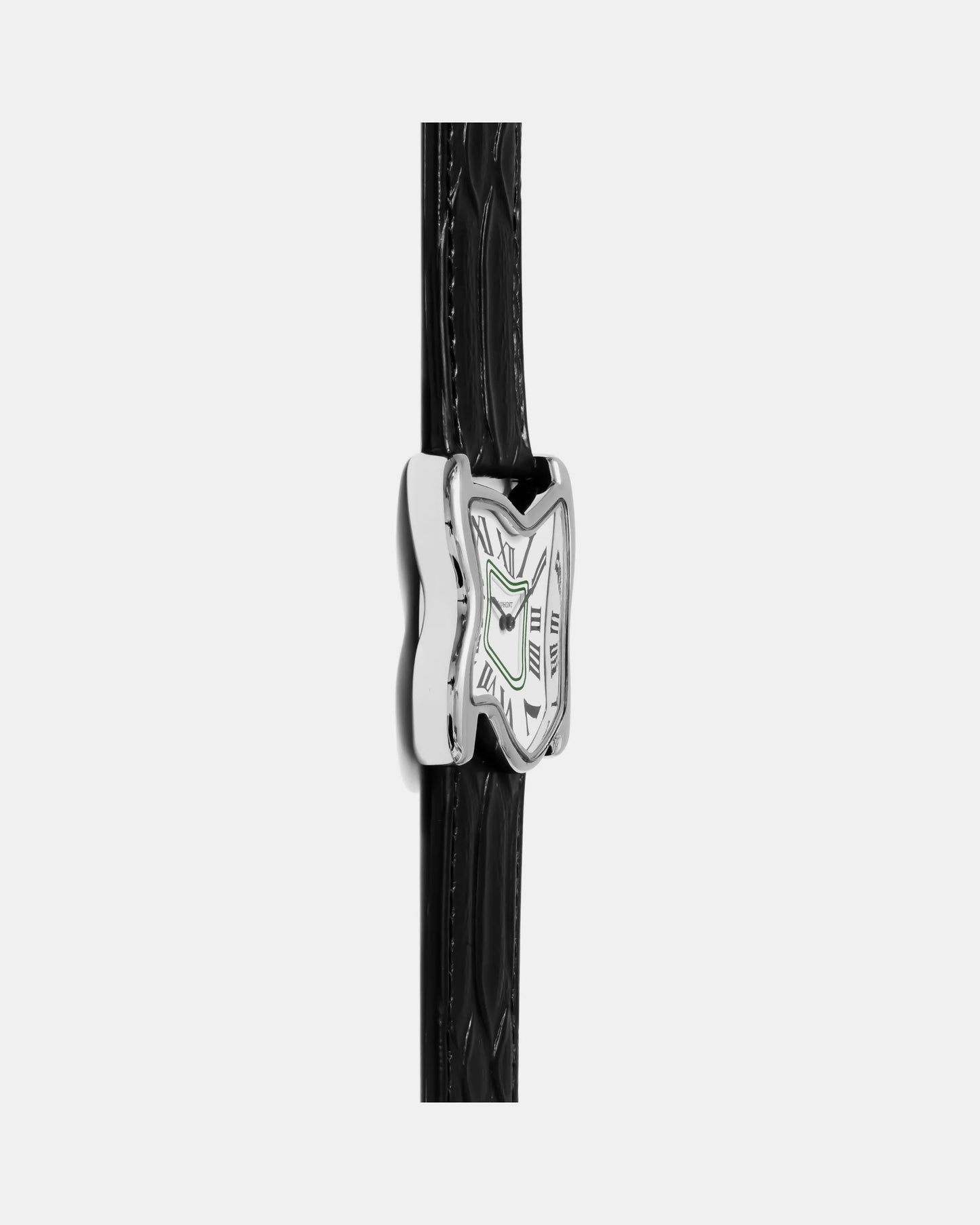 Orologio a fusione quadrato grande argento
