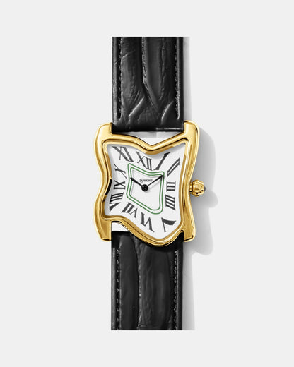 Orologio a fusione quadrato grande oro