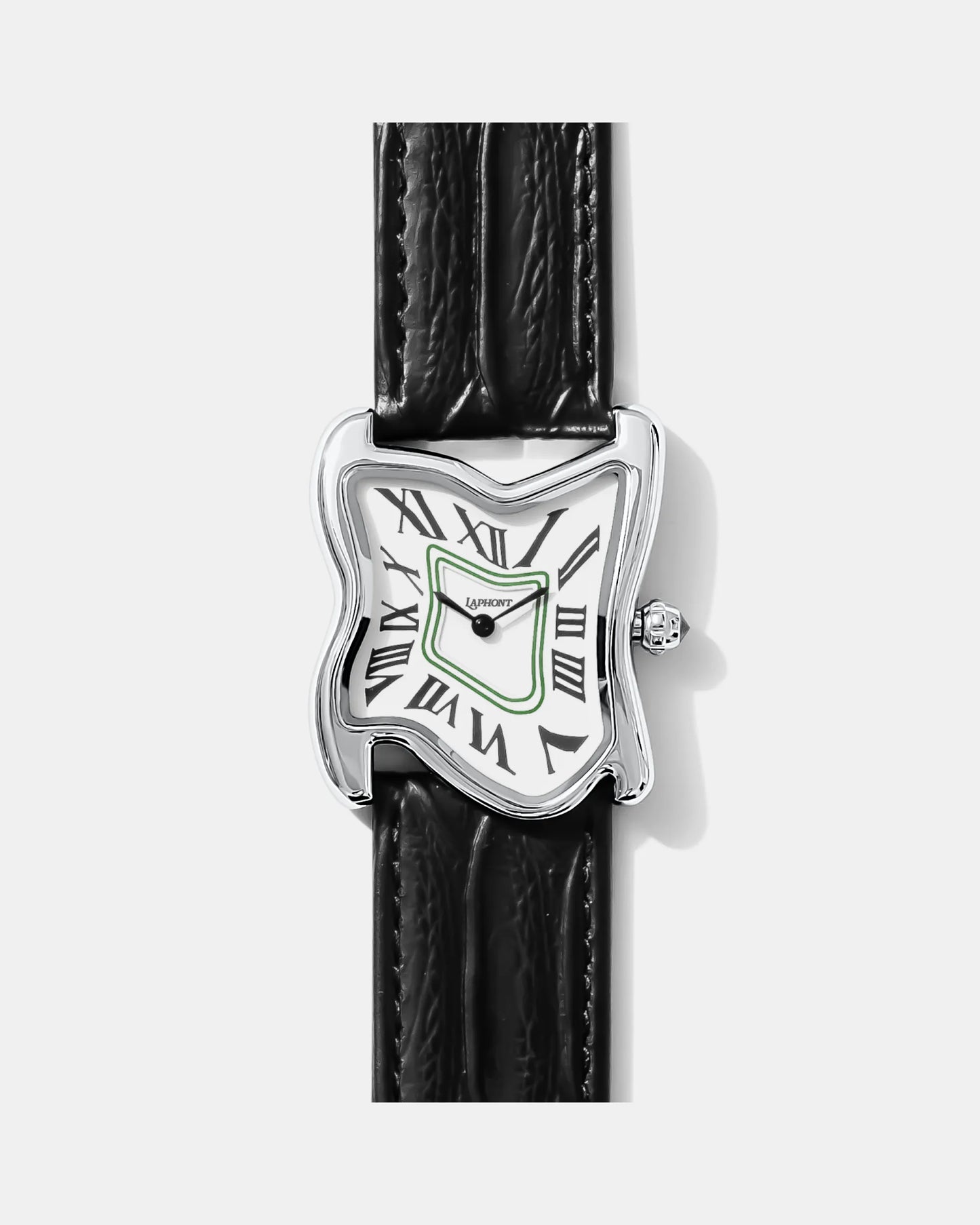 Orologio a fusione quadrato grande argento