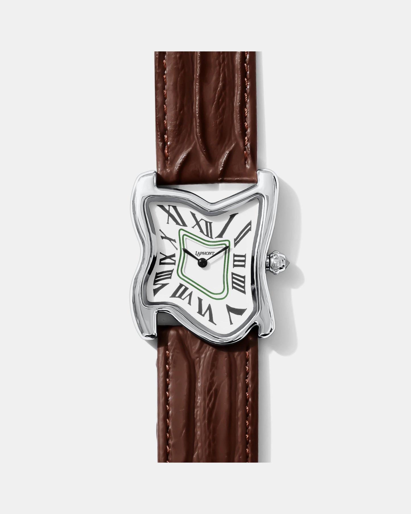 Orologio a fusione quadrato grande argento