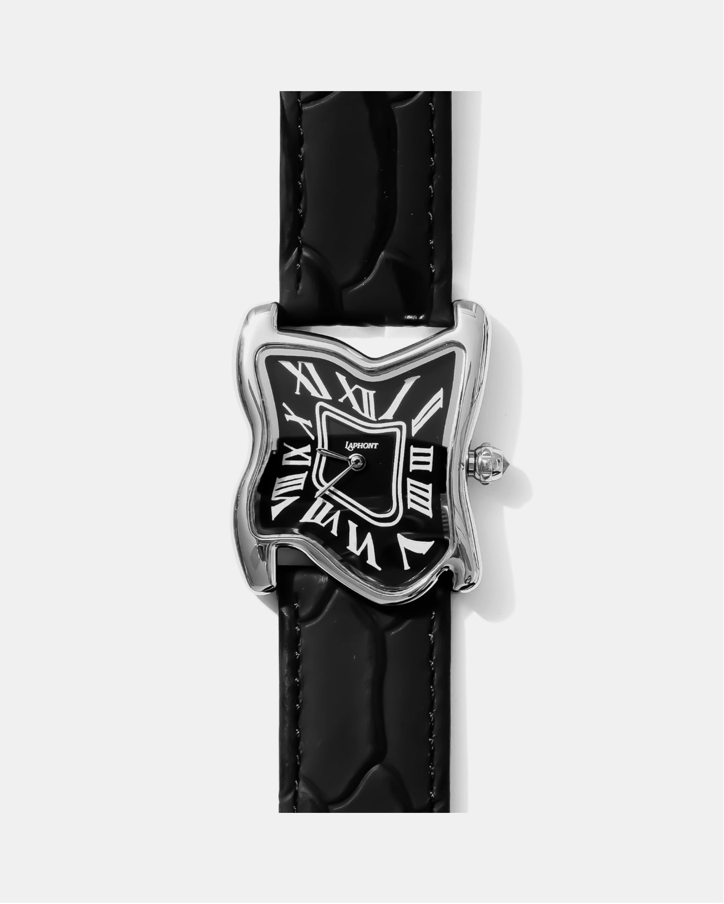 Orologio a fusione quadrato grande argento