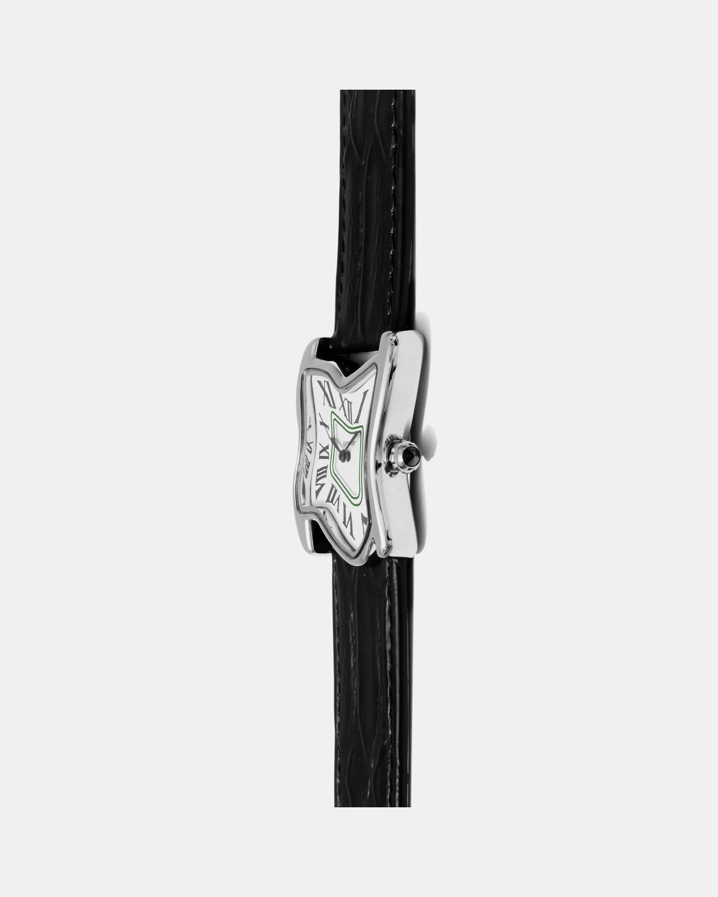 Orologio a fusione quadrato grande argento