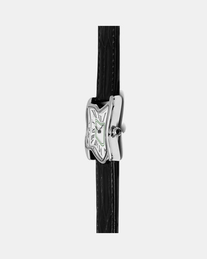 Orologio a fusione quadrato grande argento