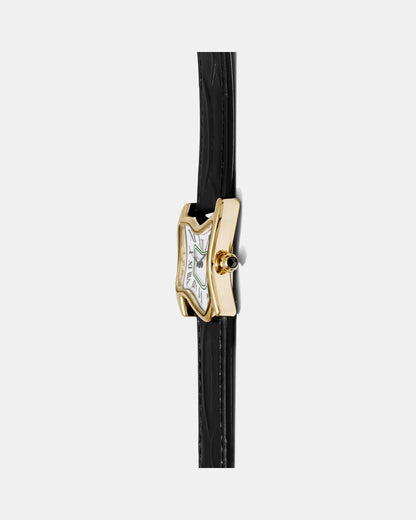 Orologio Quadrato da Fuso Piccolo Oro