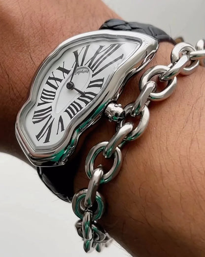 Orologio Sciogliendo Piccolo Argento