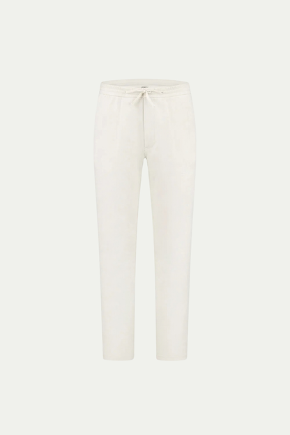 Pantaloni Bayside in Lino Bianchi