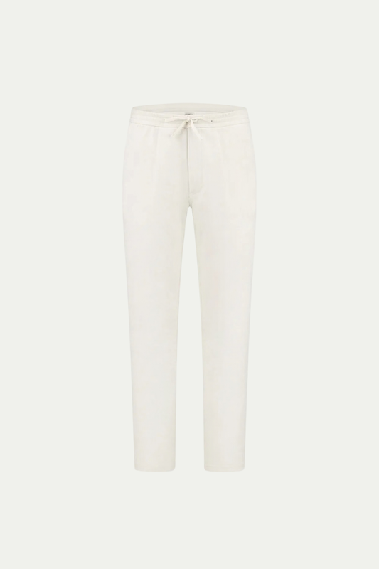 Pantaloni Bayside in Lino Bianchi