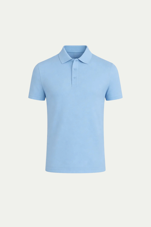 Polo Raffinato Azzurro Chiaro