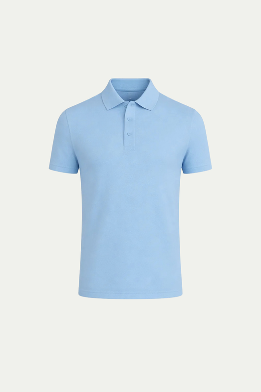 Polo Raffinato Azzurro Chiaro