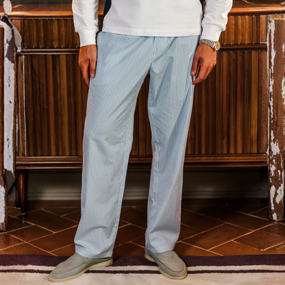 Pantaloni in Lino Bayside a Strisce
